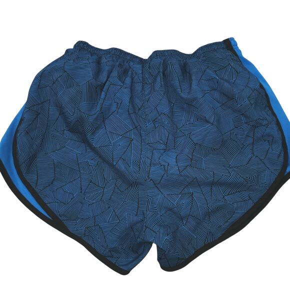 Nike Tempo Shorts Small Women Blue and Black Design Running Gym Athletic - Picture 2 of 3